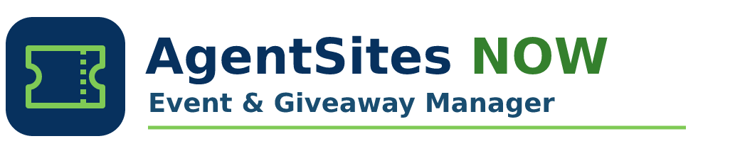 Agent Sites NOW Event & Giveaway Manager