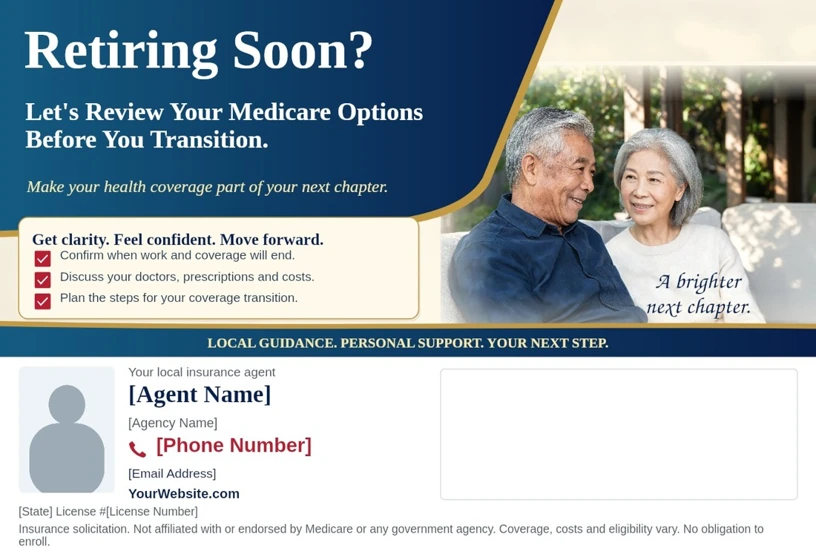 Editable Retirement mailer example