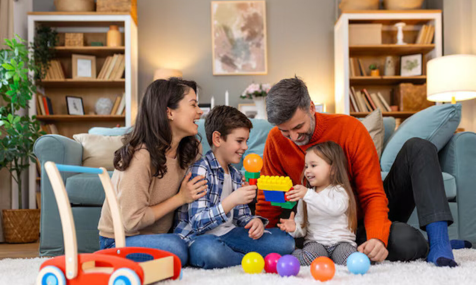 Family learning how health care sharing works